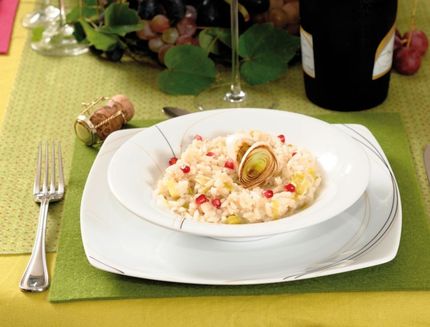 Risotto con porri e spumante