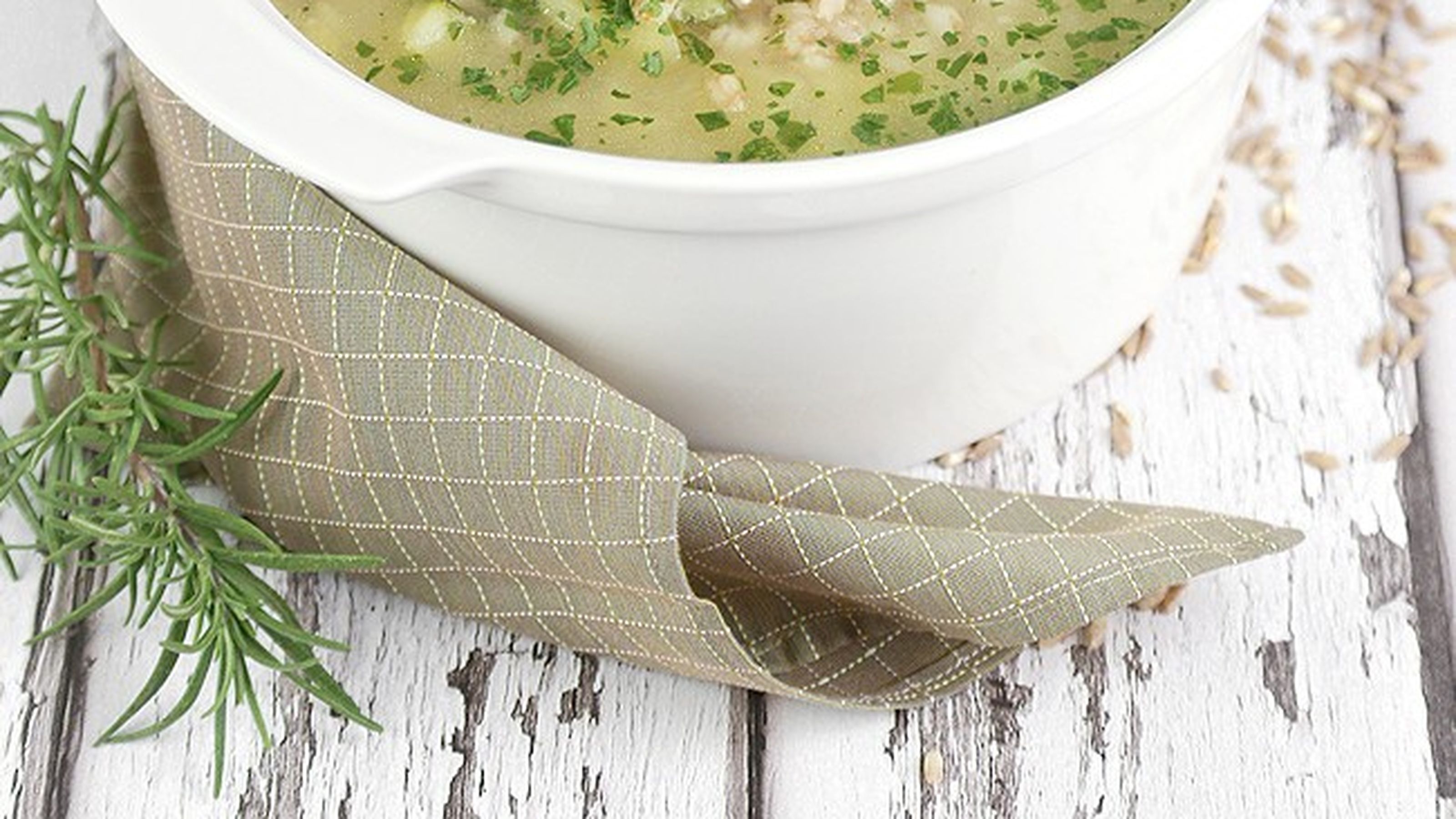 minestra farro vert