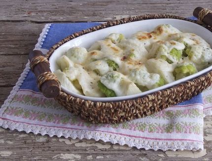 Il gratin di cavolfiore e finocchi è pronto