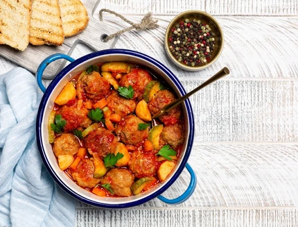 polpette al forno con verdure