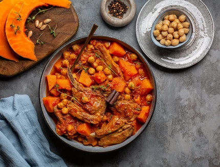 stufato di zucca e agnello