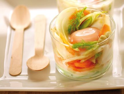 Uova in cocotte con verdure b1176