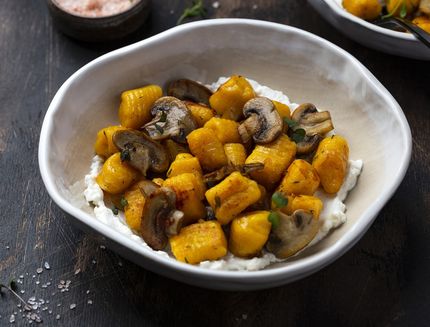 Gnocchi zucca e funghi