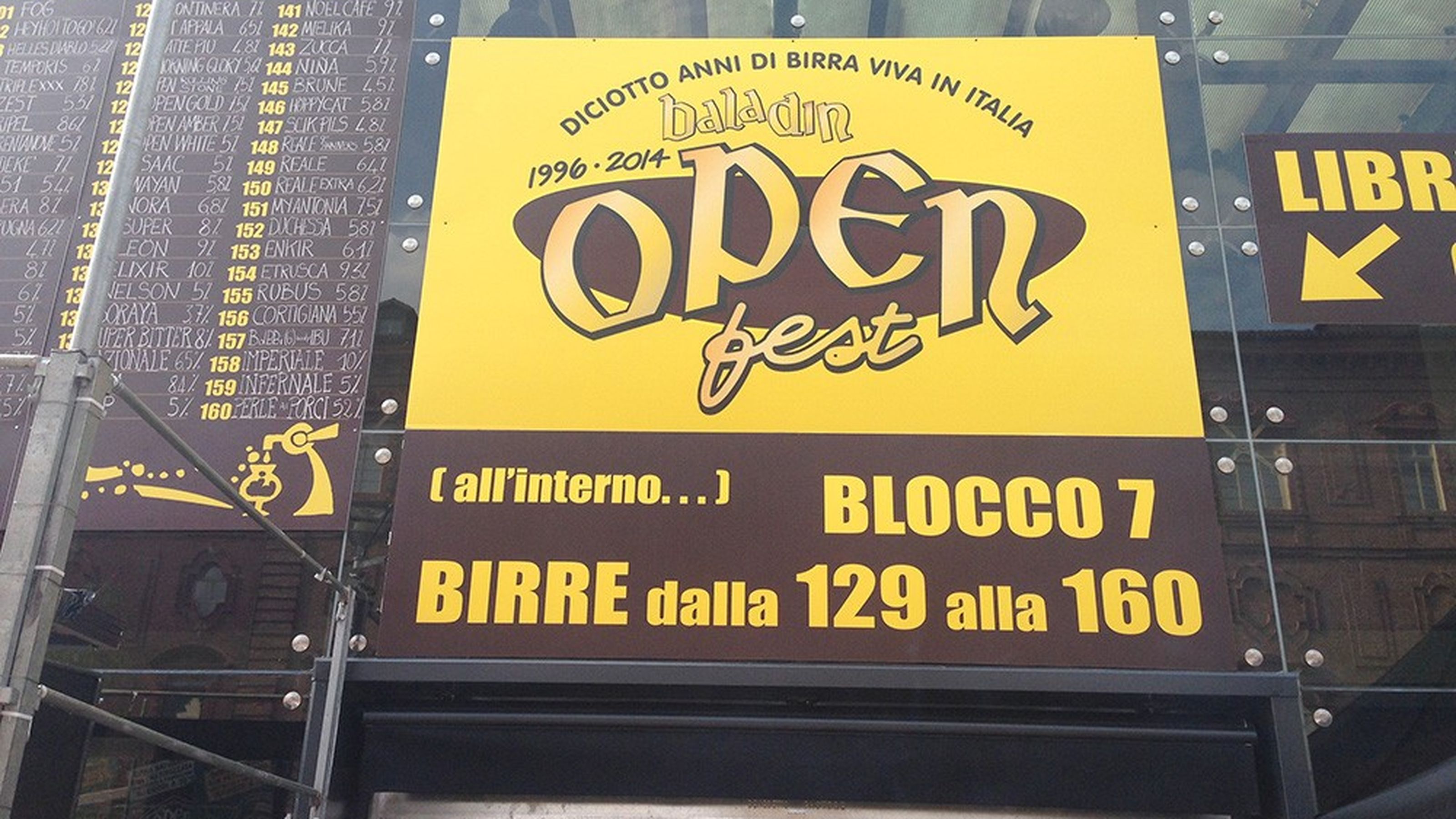 Open cartellone
