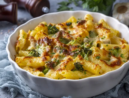 Pasta al forno con cavolfiore e acciughe