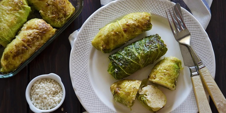 Involtini di verza con riso