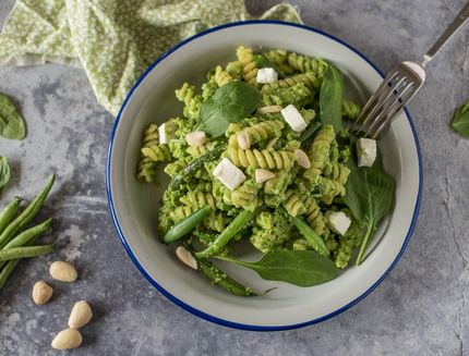fusilli al pesto di fagiolini