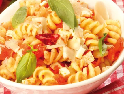 Fusilli pasta, ricotta