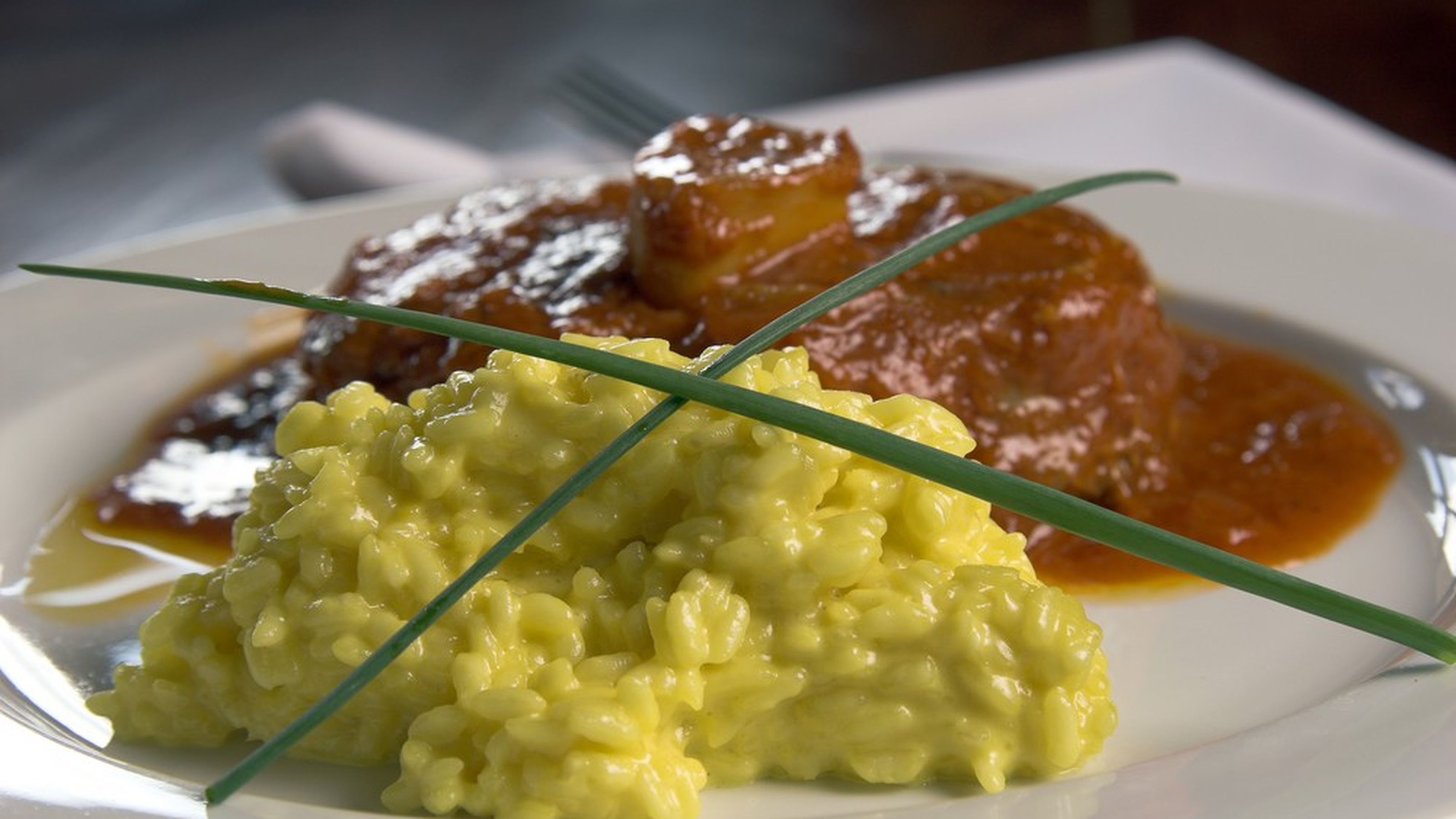 Risotto milanese con ossobuco