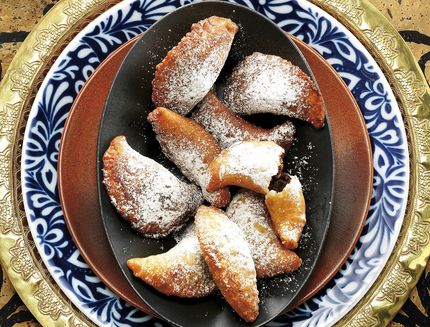 Chickpeas and chocolate tortelli, Italy, Europe