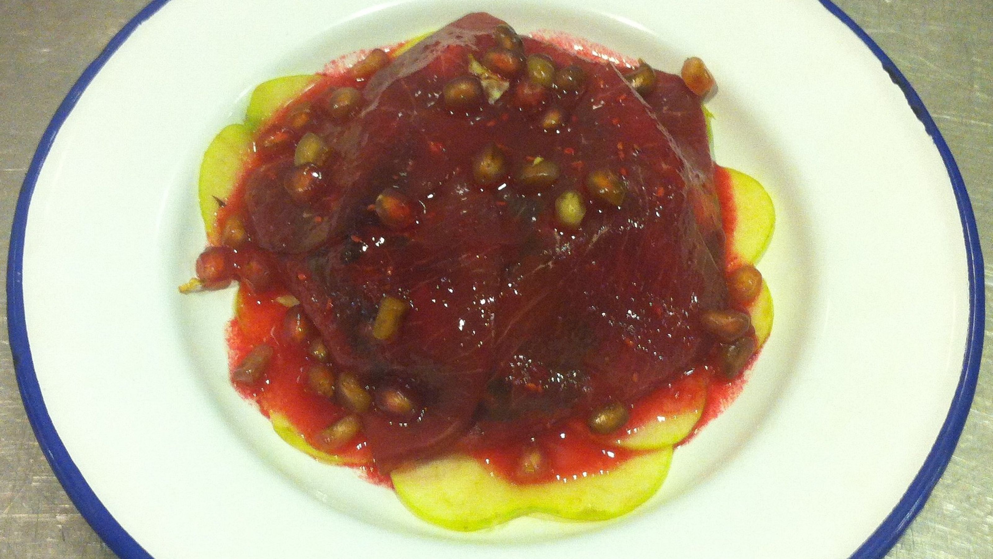 cupoletta di manzo affumicato farcito con prugne e feta
