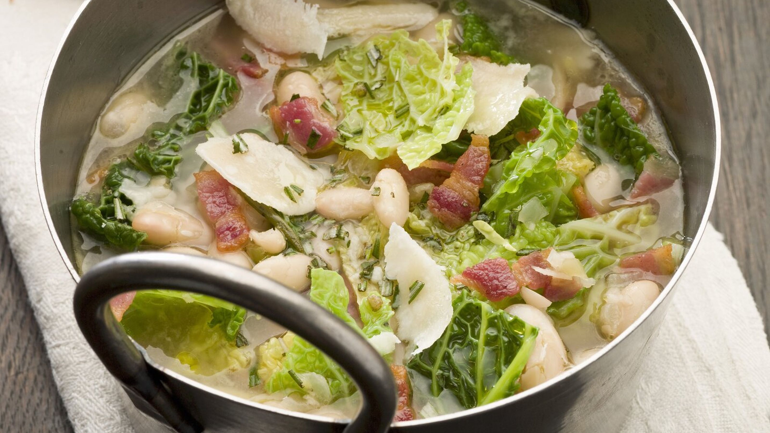 verza e fagioli