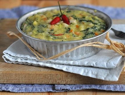 La farinata di mais e fagioli è pronta