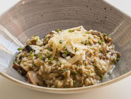 Risotto alla crema di funghi porcini