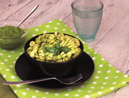 Fusilli al pesto di piselli finale