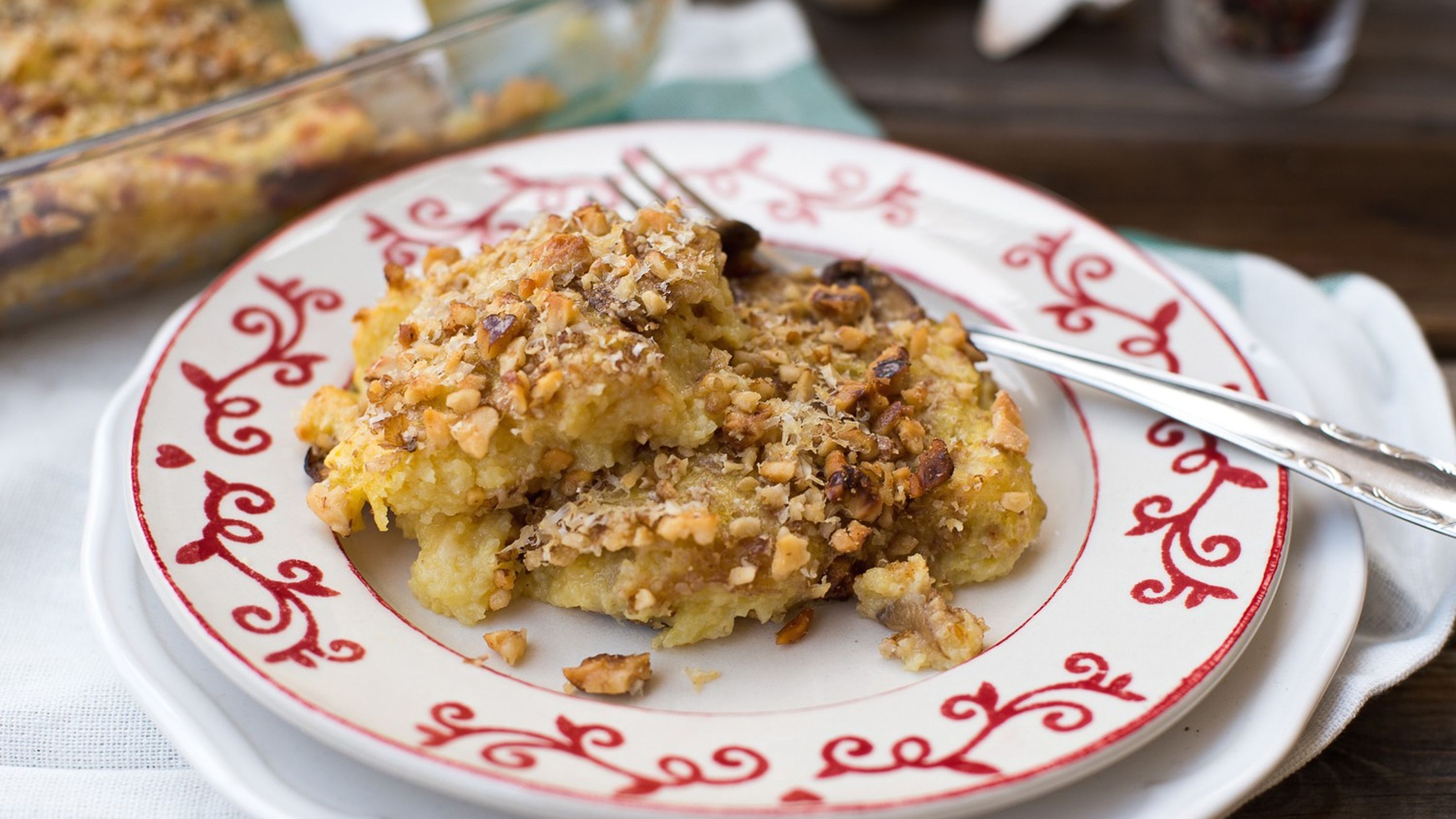 sfornato di patate e funghi