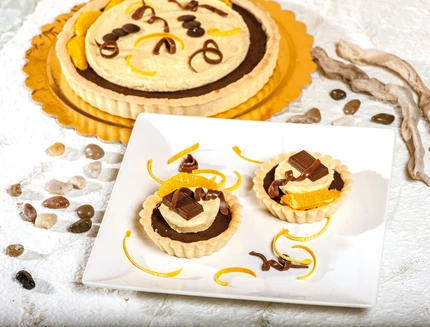Tartellette al cioccolato e cremoso all’arancia b 198