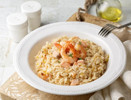 Risotto con gamberi