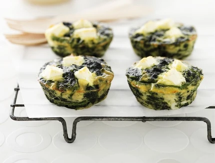 Mini frittate con spinaci e feta al bimby