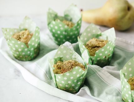 Mini muffin alla pera e pistacchi al bimby