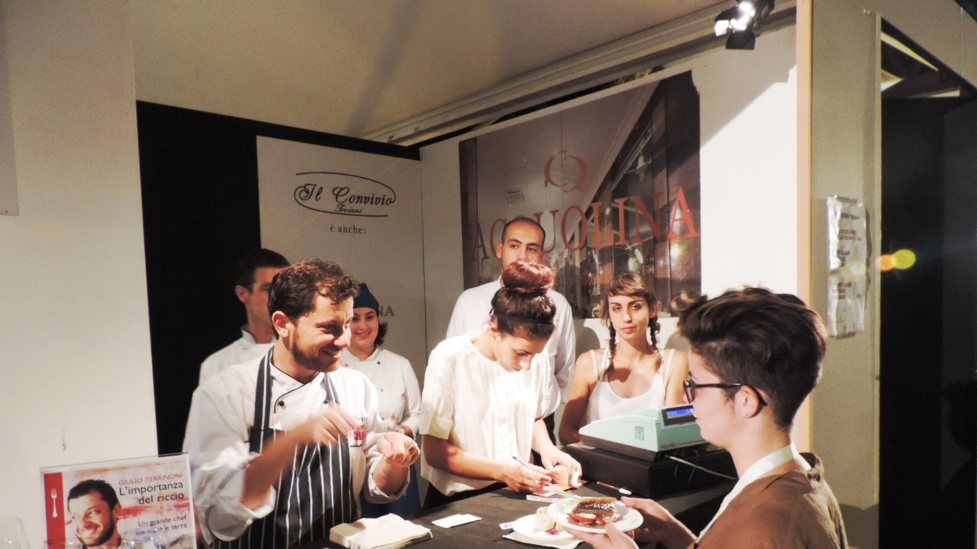 allo stand di Acquolina Hostaria