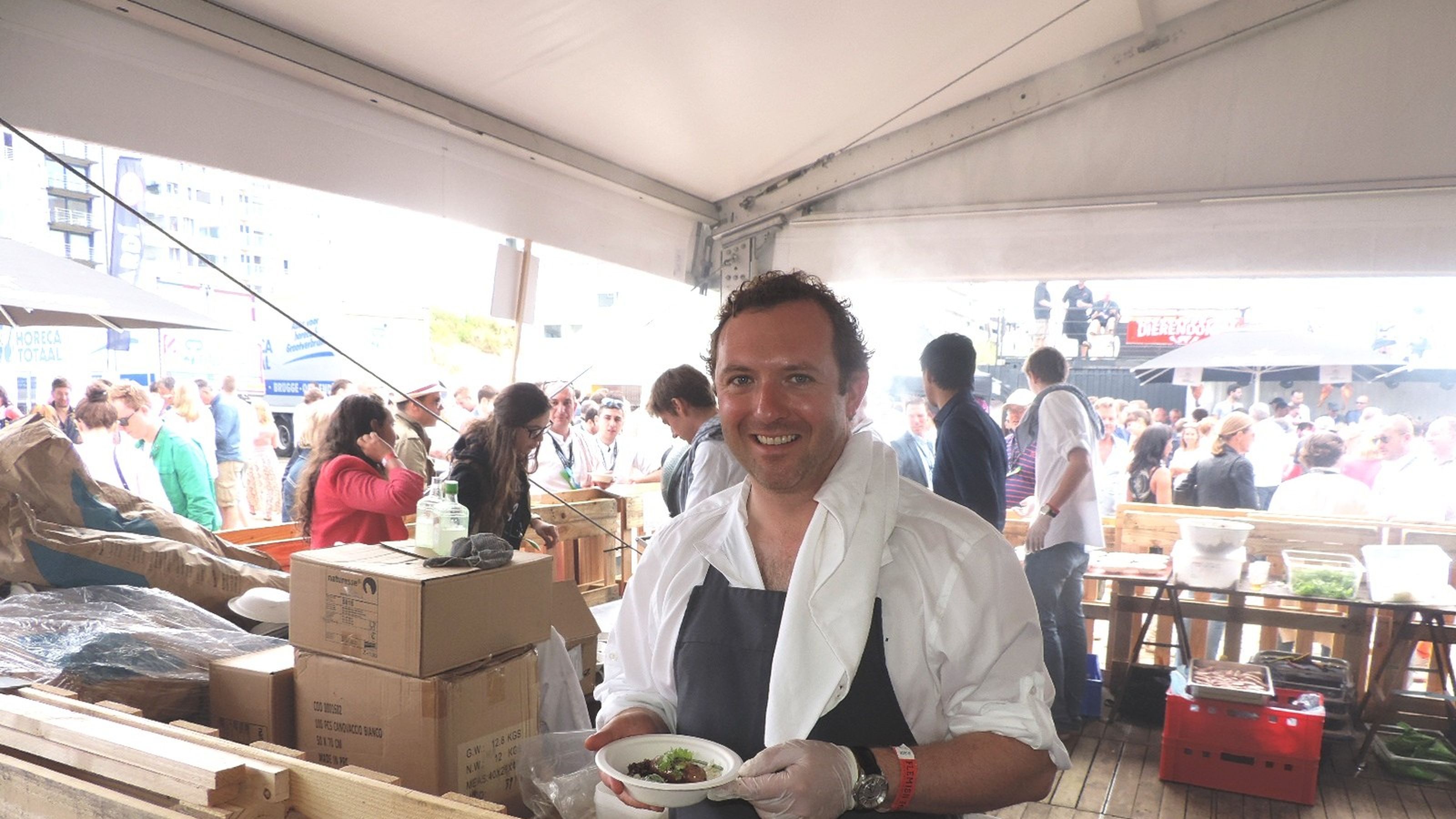 Matthieu Beudaert chef de la Table D'amis di Kortrijk in Belgio