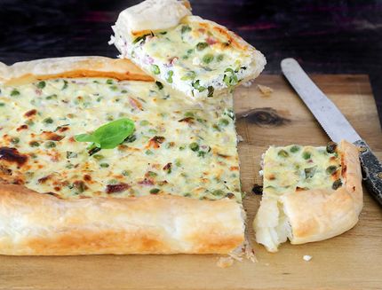 torta salata piselli e speck (2)