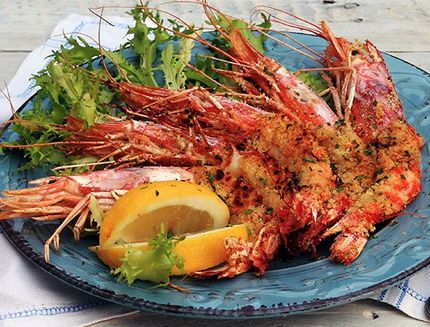 I gamberoni al forno