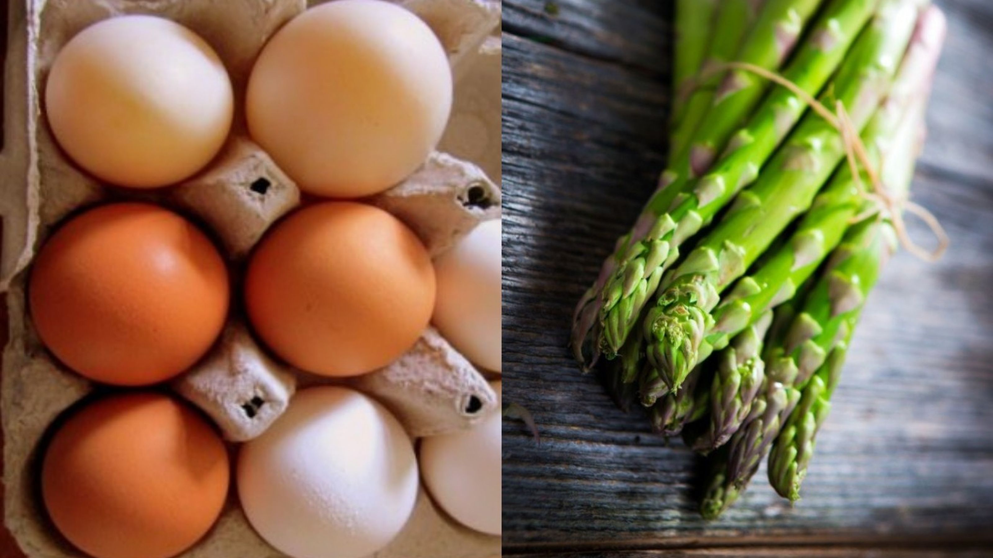 3 uova e asparagi