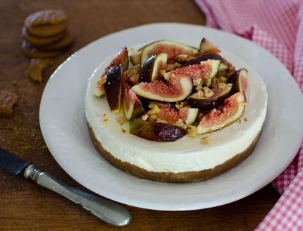 Cheesecake ai fichi