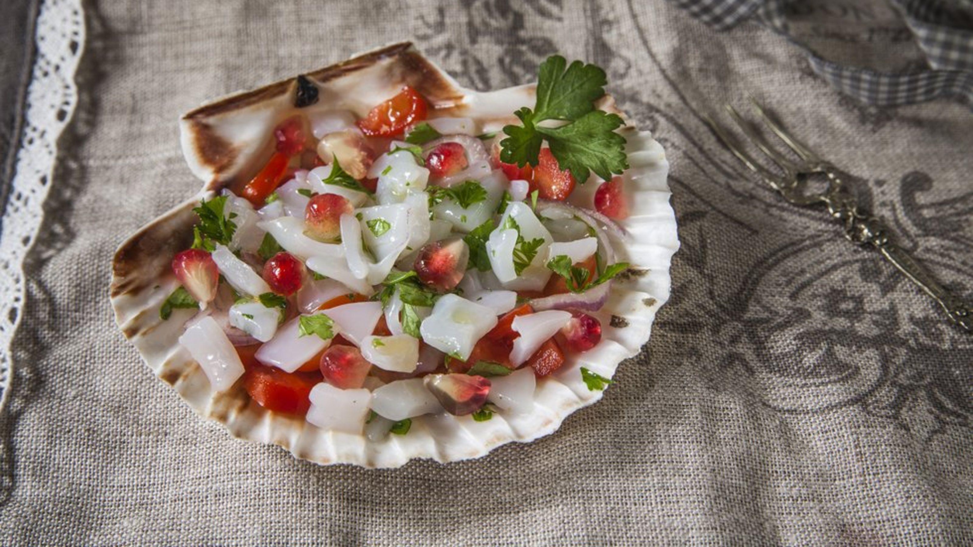 Le capesante marinate sono pronte
