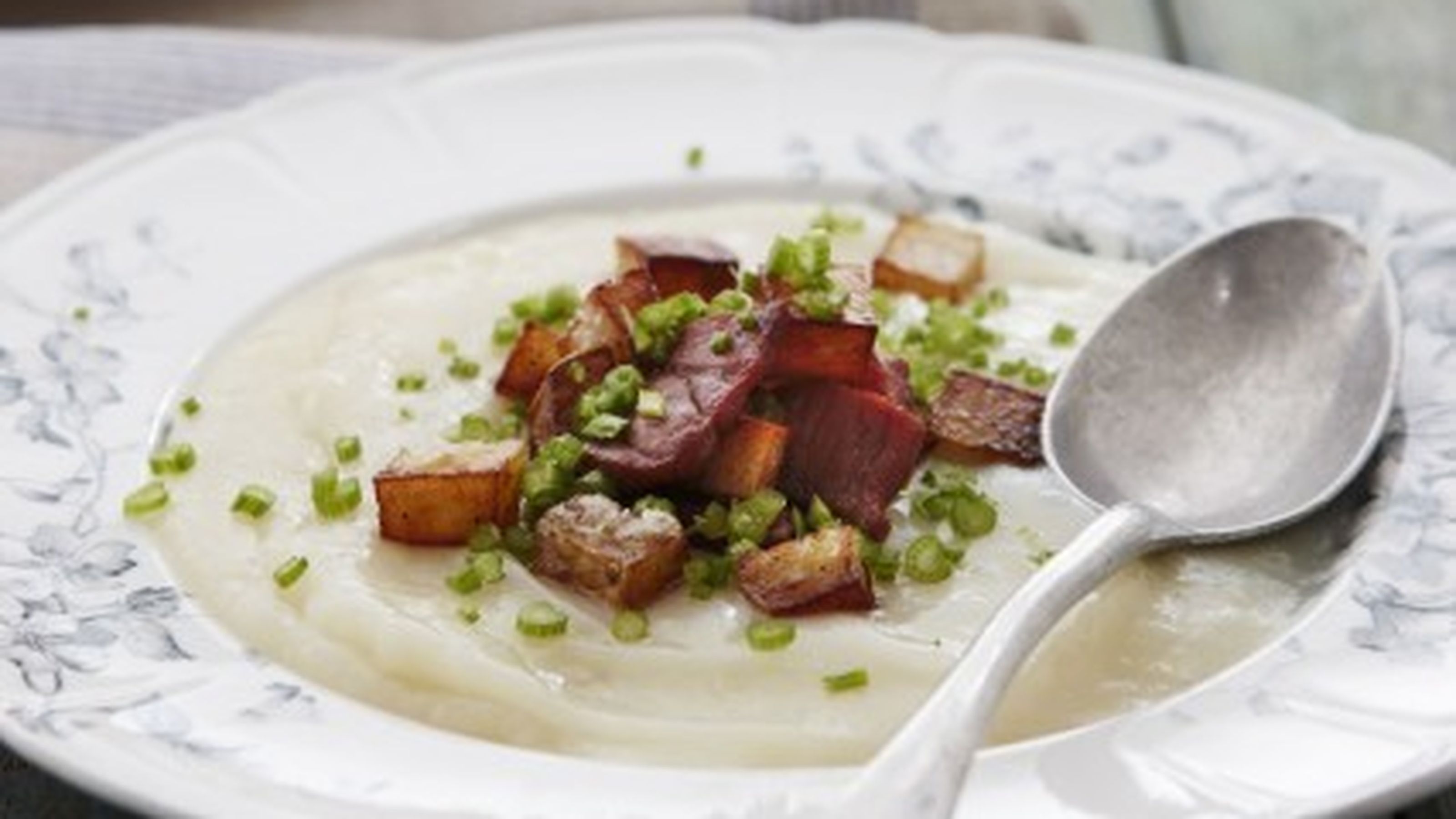 Crema di carciofi e pancetta