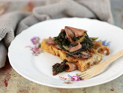 Bietole e calamari