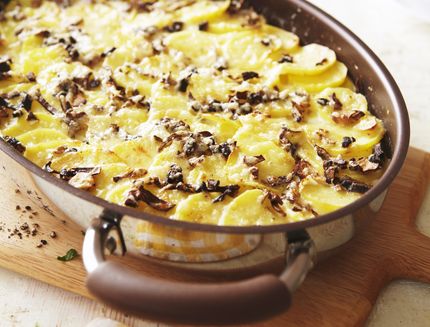 tortino di patate e cipolle al forno