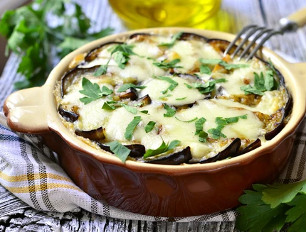 Patate e melanzane con scamorza