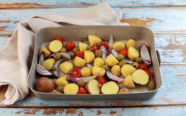 Polpo con patate al forno: semplicissimo Ricetta- Agrodolce