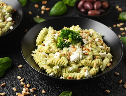 Pasta al pesto di pistacchi e ricotta