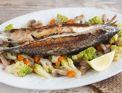 Sgombro con verdure