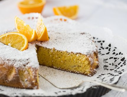 Torta con arance frullate