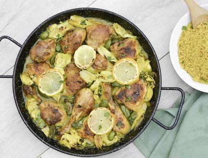 Pollo al forno con limone