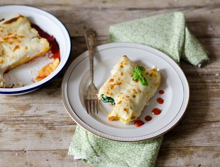 I cannelloni ricotta e spinaci