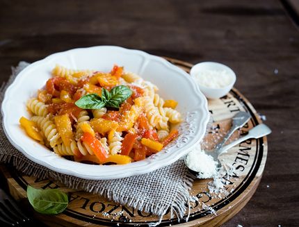 La pasta con peperoni