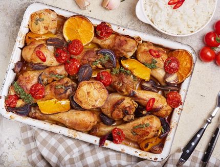 Pollo in teglia