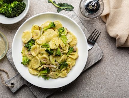 pasta broccoli e pancetta