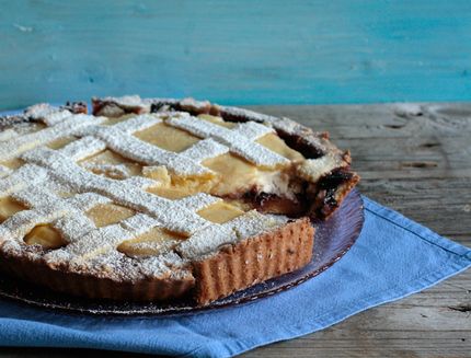 La crostata di ricotta e visciole