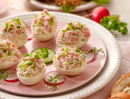uova ripiene di prosciutto