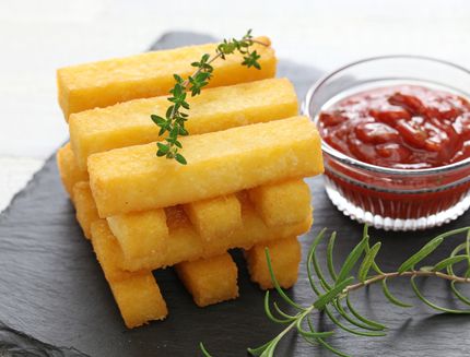 Bastoncini di polenta fritta