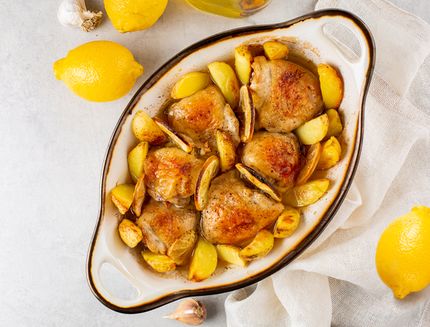 Pollo patate e limone