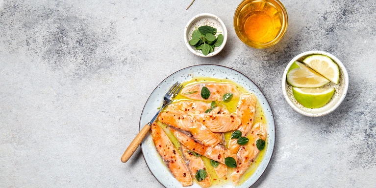 Salmone marinato agli agrumi