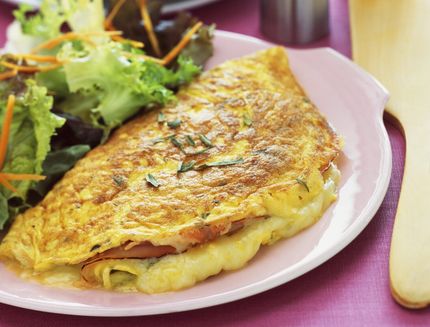 omelette con prosciutto